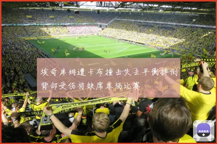 埃奇库姆遭卡布撞击失去平衡摔倒背部受伤将缺席本场比赛